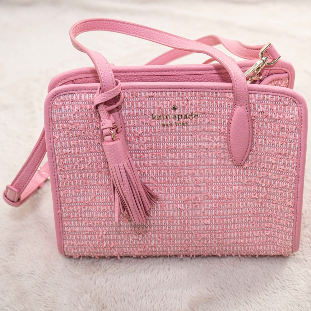 Pink Kate Spade Tweed Bag